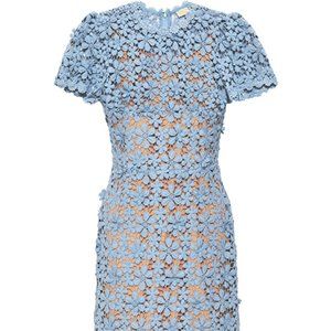 Blue Lace Midi Dress